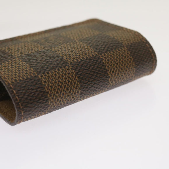 LOUIS VUITTON Damier Ebene Manschettenknöpfe Etui M30964 LV Auth ac2763V