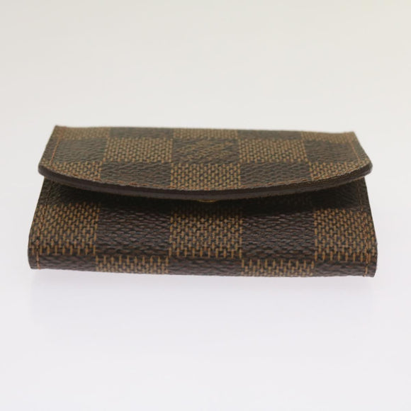 LOUIS VUITTON Damier Ebene Manschettenknöpfe Etui M30964 LV Auth ac2763V