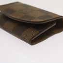 LOUIS VUITTON Damier Ebene Manschettenknöpfe Etui M30964 LV Auth ac2763V-20