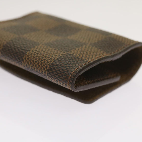LOUIS VUITTON Damier Ebene Manschettenknöpfe Etui M30964 LV Auth ac2763V