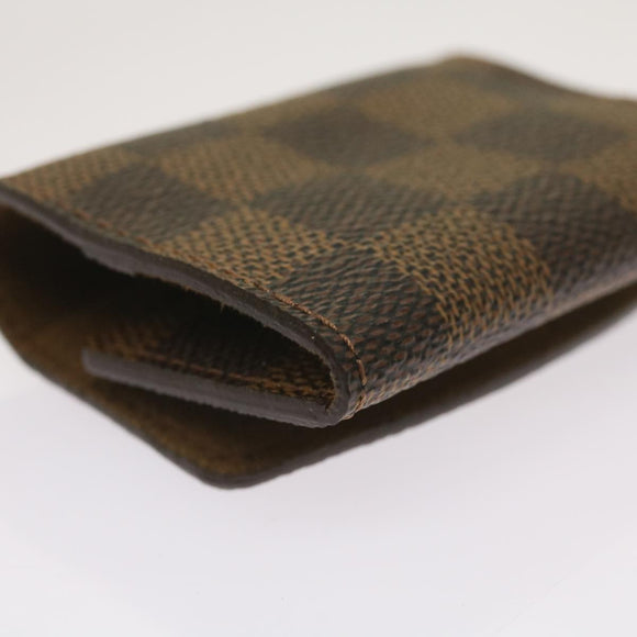 LOUIS VUITTON Damier Ebene Manschettenknöpfe Etui M30964 LV Auth ac2763V