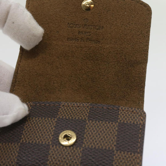 LOUIS VUITTON Damier Ebene Cuff Case Cuffs M30964 LV Auth ac2763V