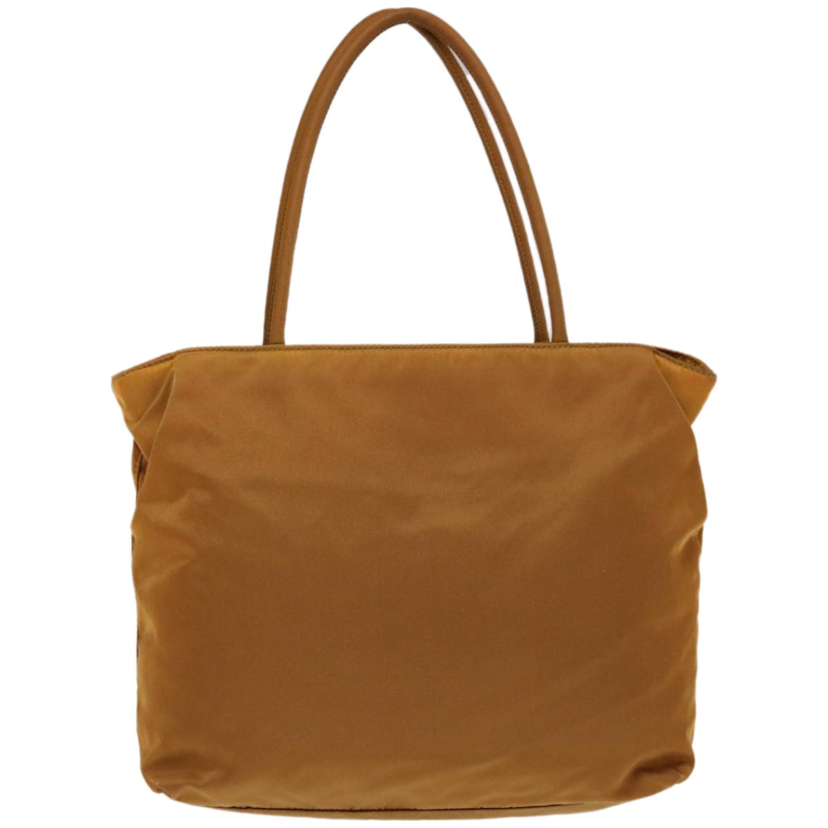 PRADA Hand Bag Nylon Bronze Auth ac2765 - 0