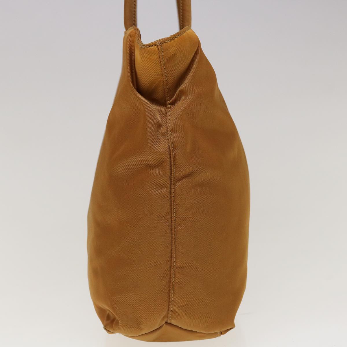 PRADA Hand Bag Nylon Bronze Auth ac2765