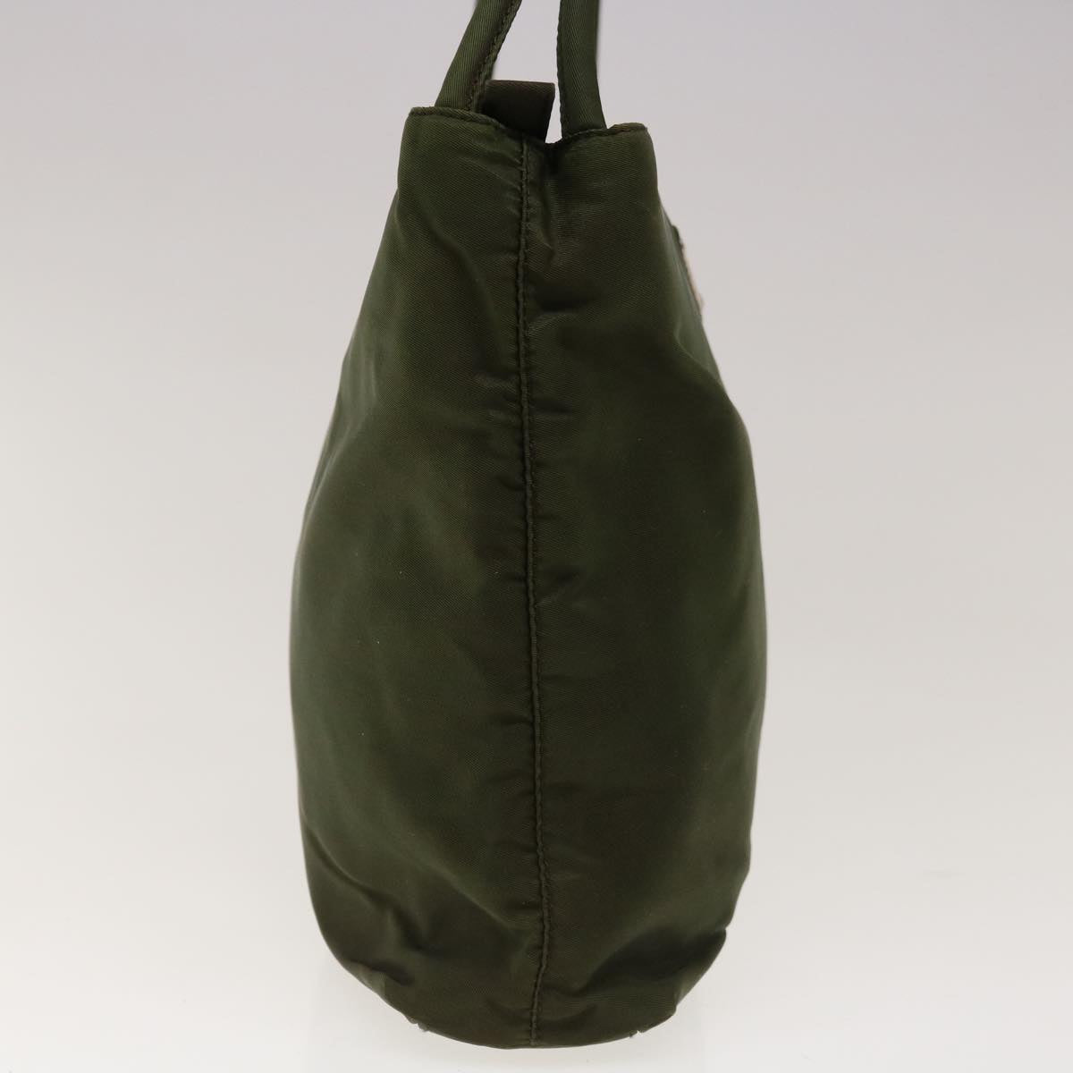 PRADA Tote Bag Nylon Green Auth ac2766