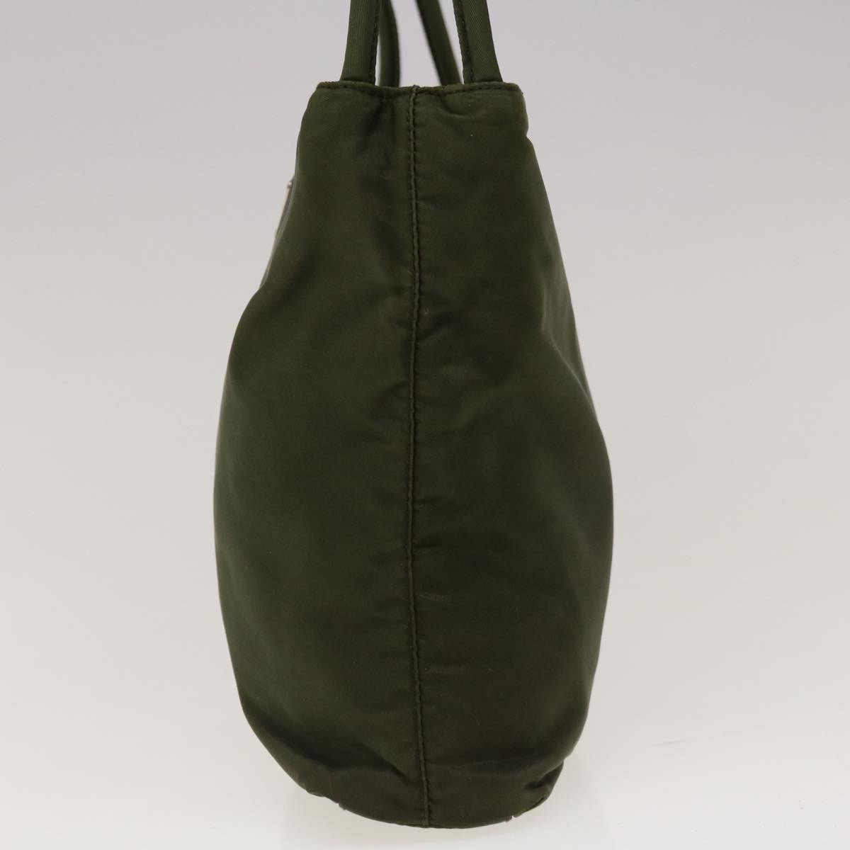 PRADA Tote Bag Nylon Green Auth ac2766
