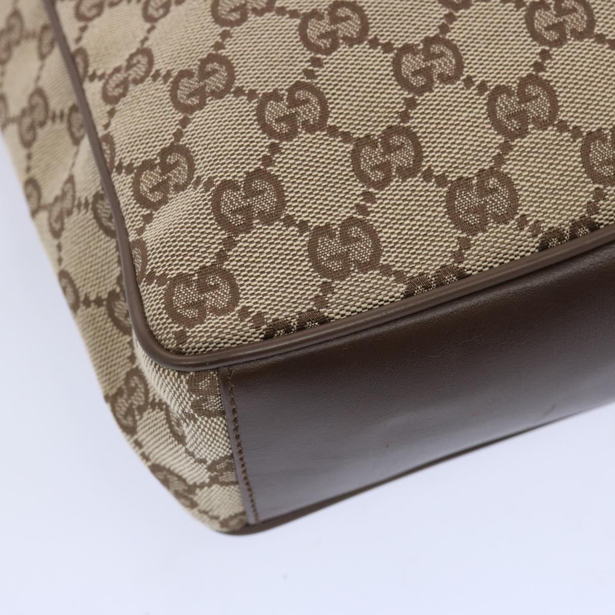 GUCCI GG Canvas Shoulder Bag Beige 019 0537 2123 Auth ac2769