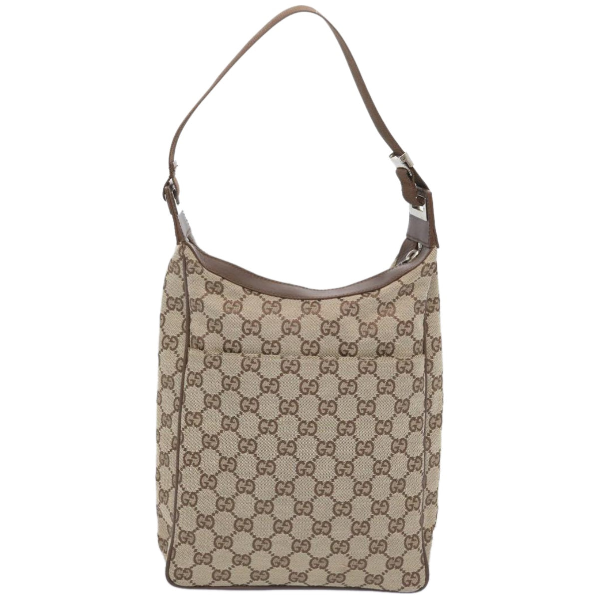 GUCCI GG Canvas Shoulder Bag Beige 019 0537 2123 Auth ac2769 - 0