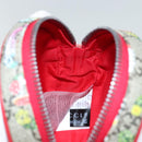 GUCCI GG Supreme Sherry Line Pouch PVC Leather Beige Red 502330 Auth ac2786V-20