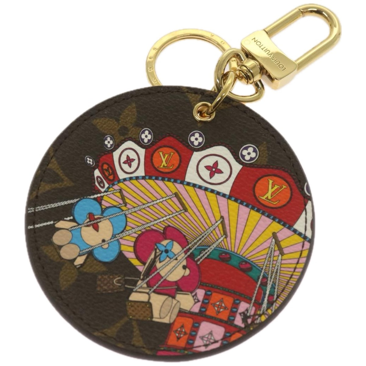 LOUIS VUITTON Monogram Porte Cles Illustre Key Holder M69858 LV Auth ac2788