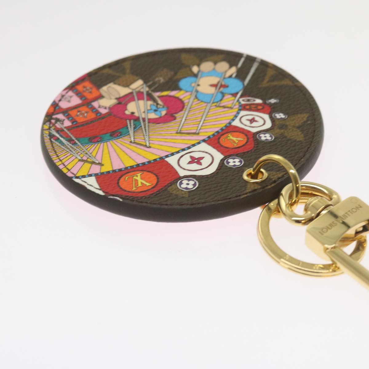 LOUIS VUITTON Monogram Porte Cles Illustre Key Holder M69858 LV Auth ac2788