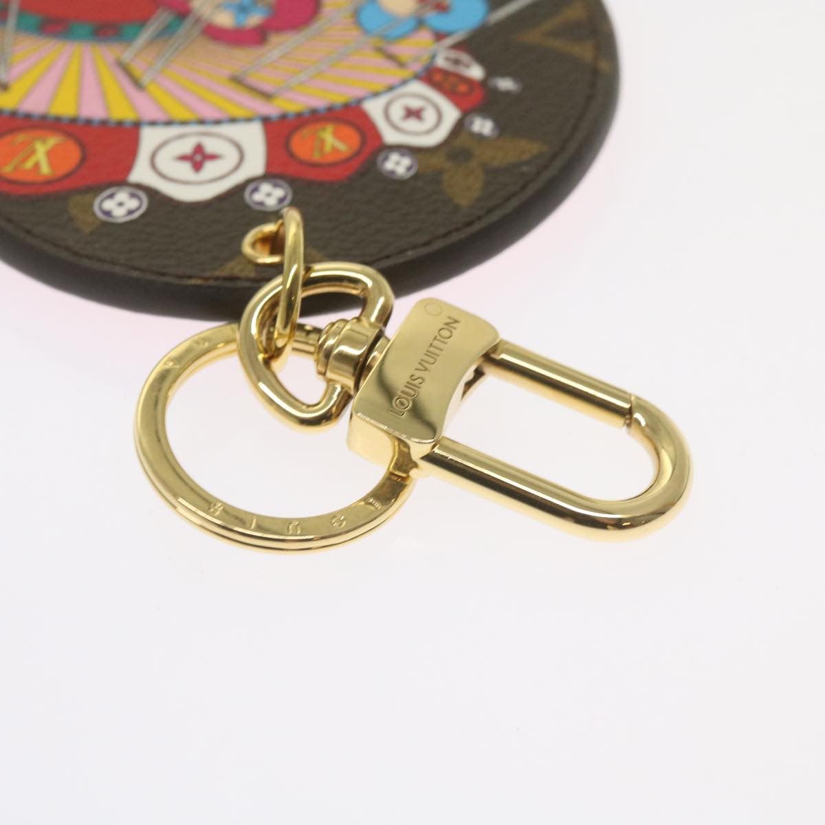 LOUIS VUITTON Monogram Porte Cles Illustre Key Holder M69858 LV Auth ac2788