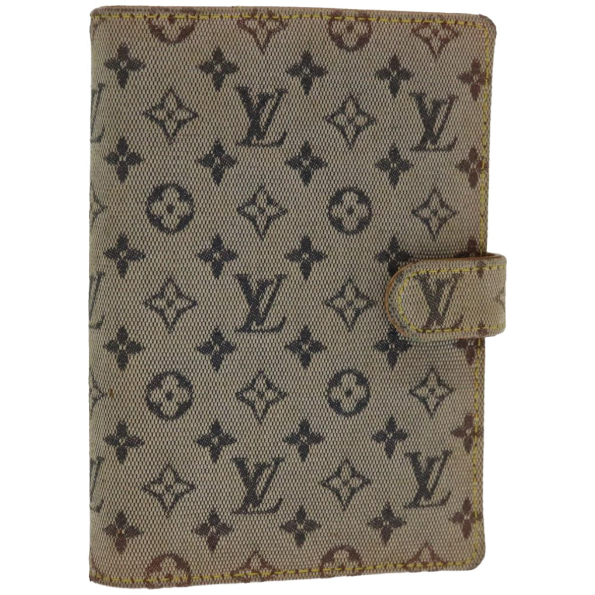 LOUIS VUITTON Monogram Mini Agenda PM Day Planner Cover Blue R20910 Auth ac2790