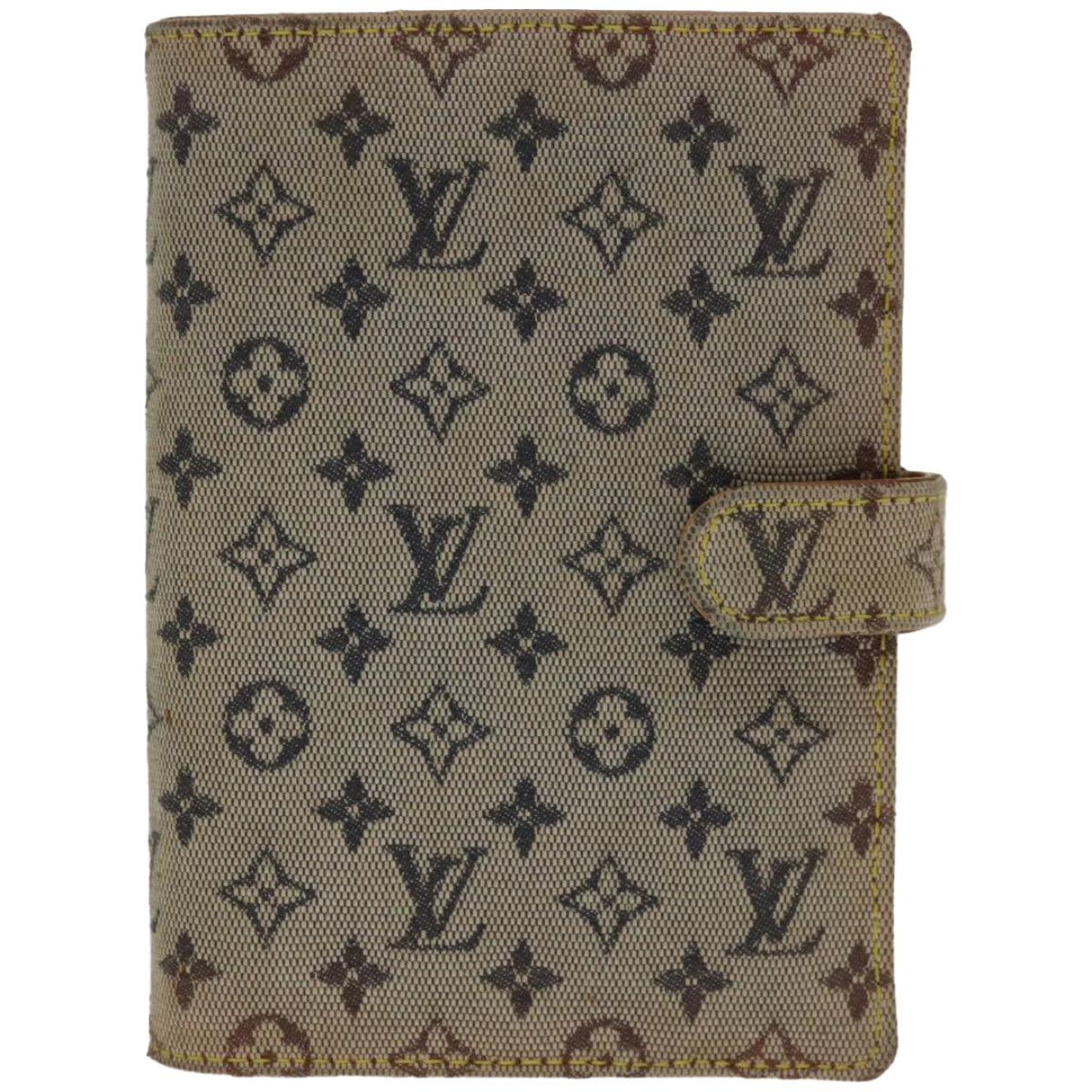 LOUIS VUITTON Monogram Mini Agenda PM Day Planner Cover Blue R20910 Auth ac2790