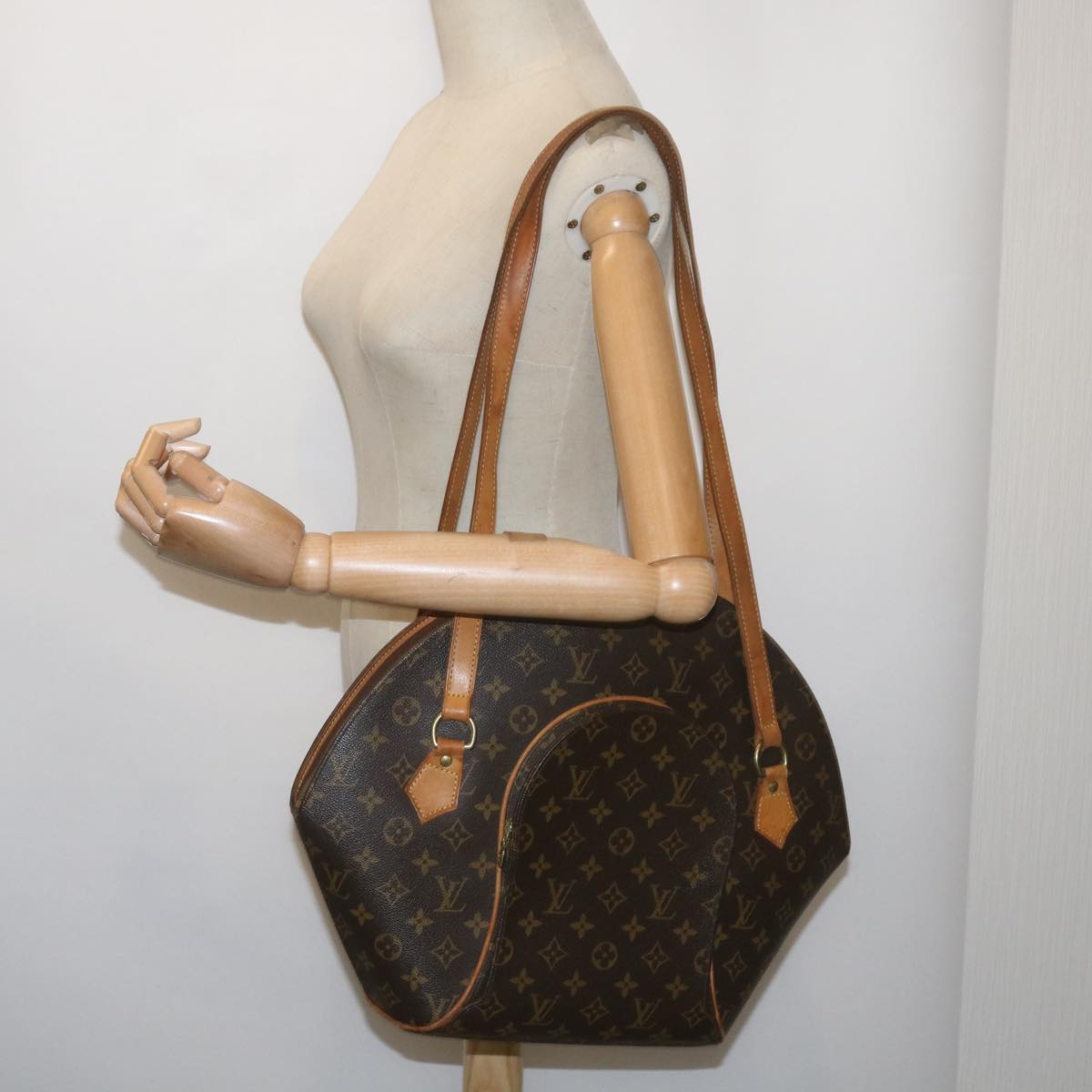 LOUIS VUITTON Monogram Ellipse Shopping Shoulder Bag M51128 LV Auth ac2792