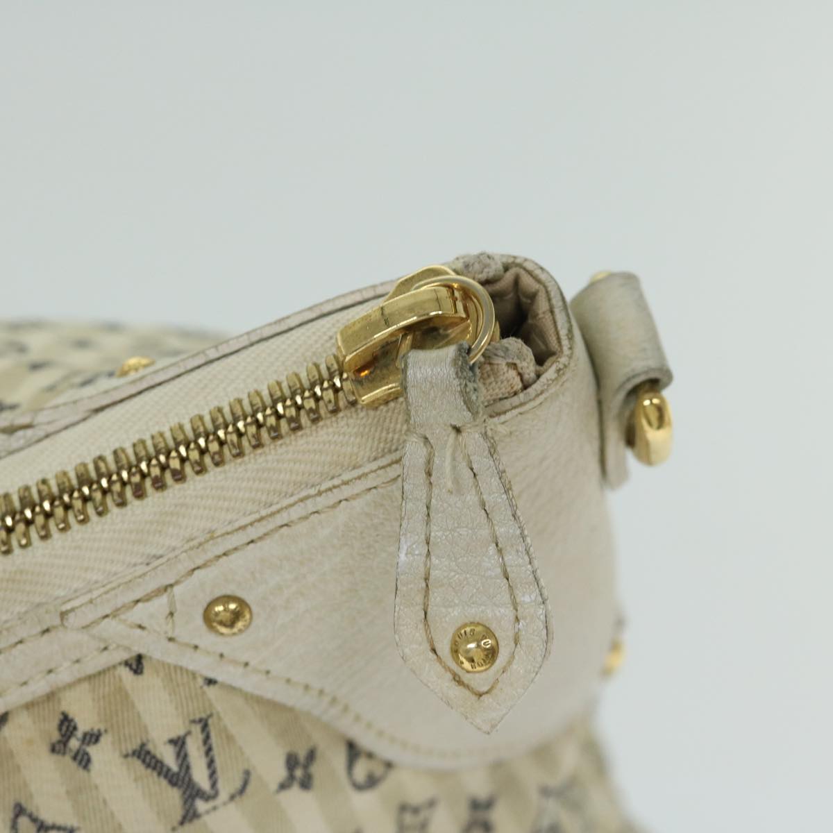 LOUIS VUITTON Monogram Mini Lin Croisette Marina GM Bag 2way M95492 Auth ac2798