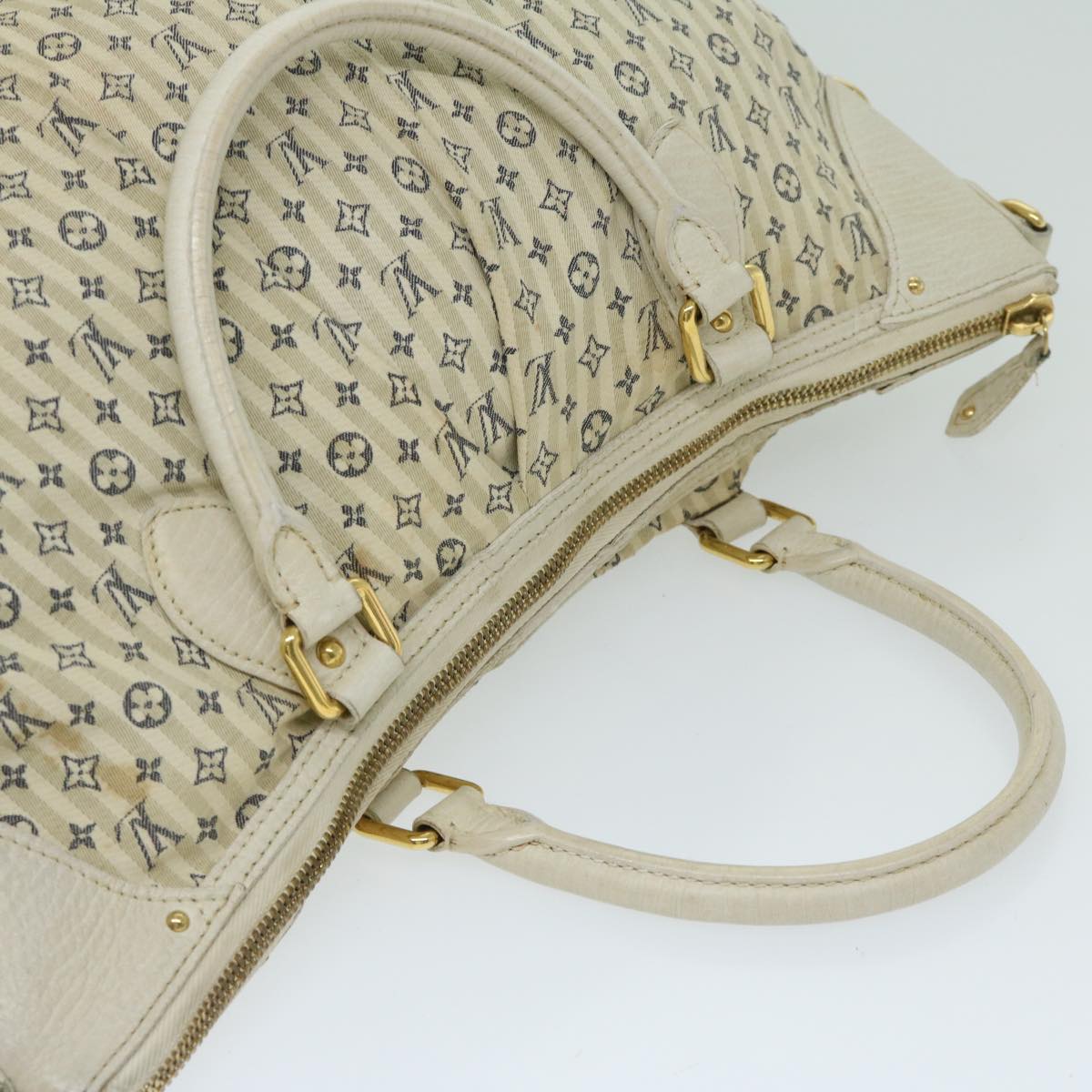 LOUIS VUITTON Monogram Mini Lin Croisette Marina GM Bag 2way M95492 Auth ac2798