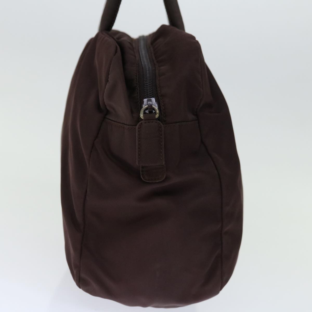 PRADA Hand Bag Nylon Brown Auth ac2805