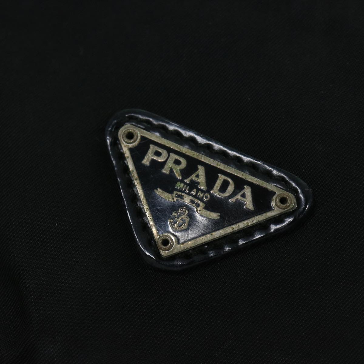 PRADA Shoulder Bag Nylon Black Auth ac2806