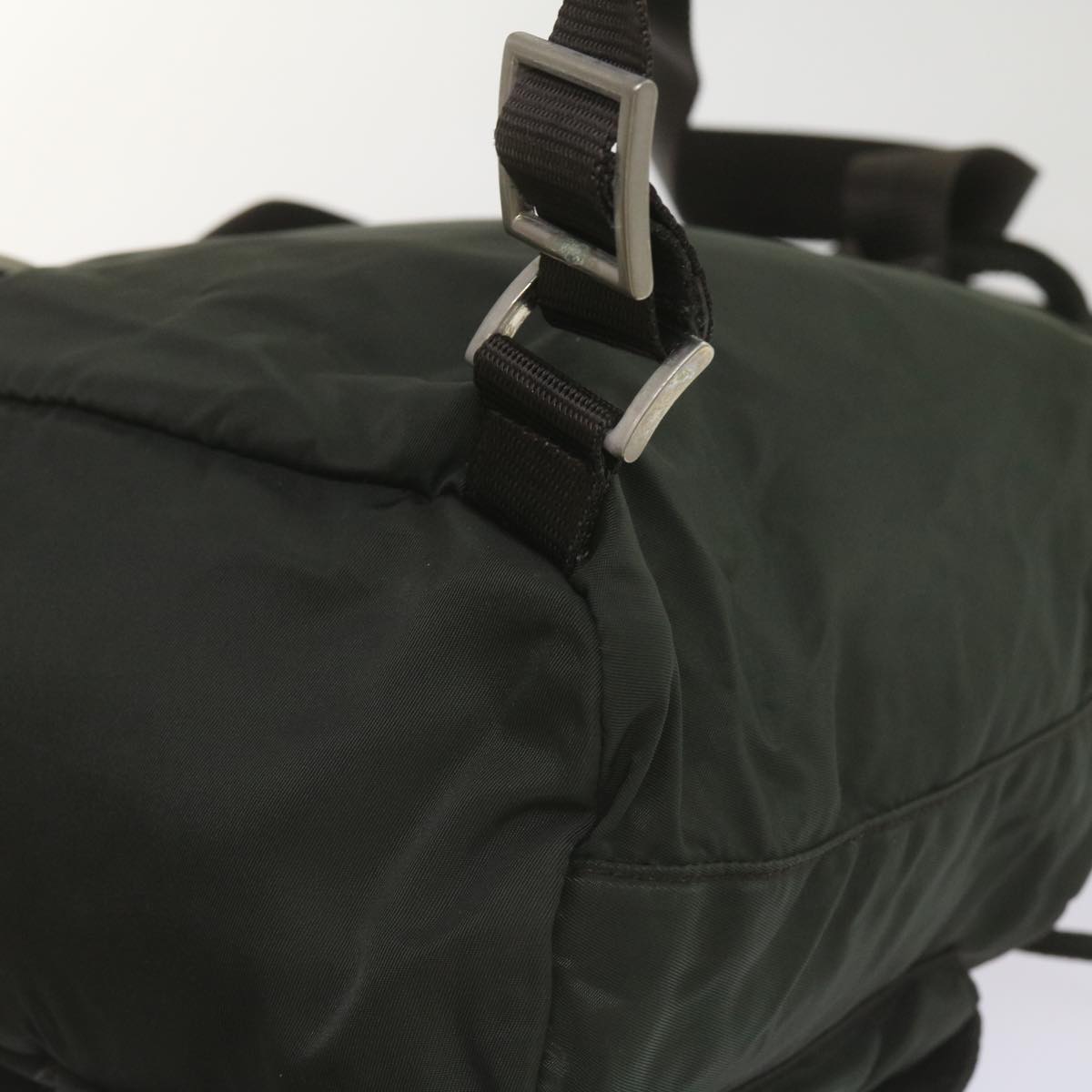 PRADA Backpack Nylon Green Auth ac2808