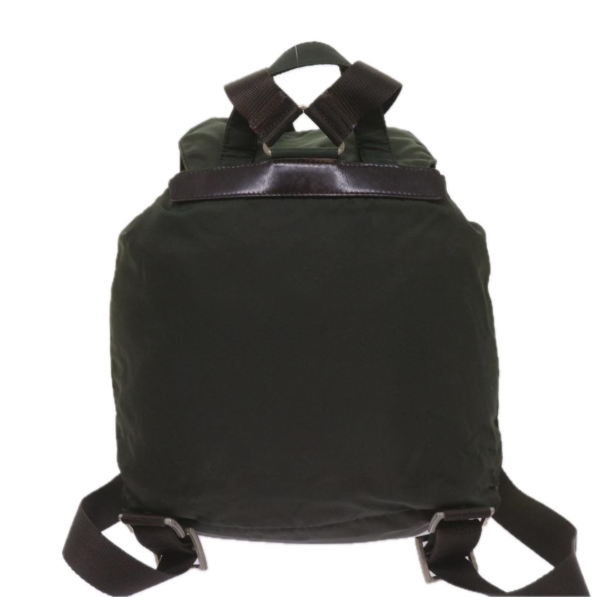 PRADA Backpack Nylon Green Auth ac2808 - 0