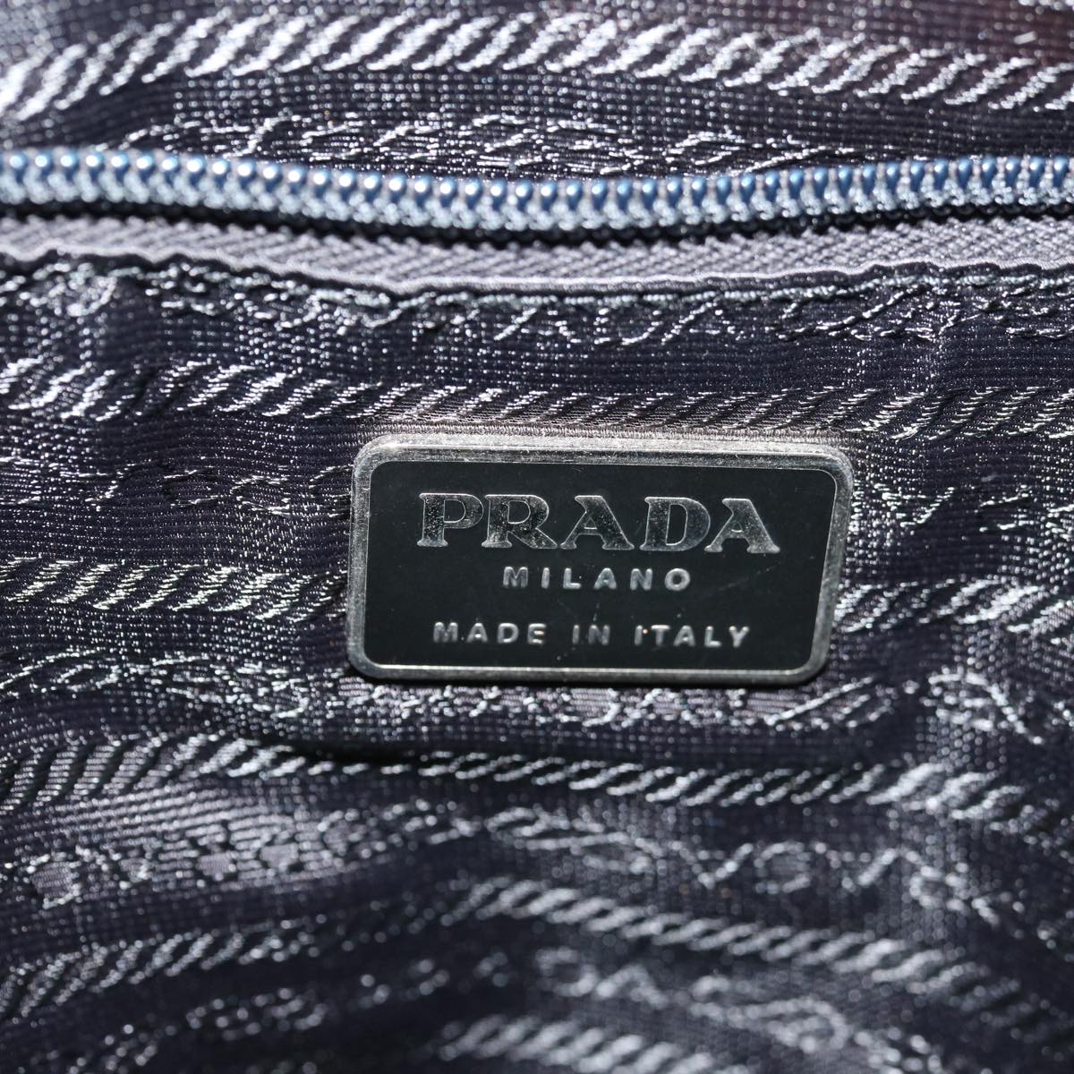 PRADA Shoulder Bag Nylon Black Auth ac2809