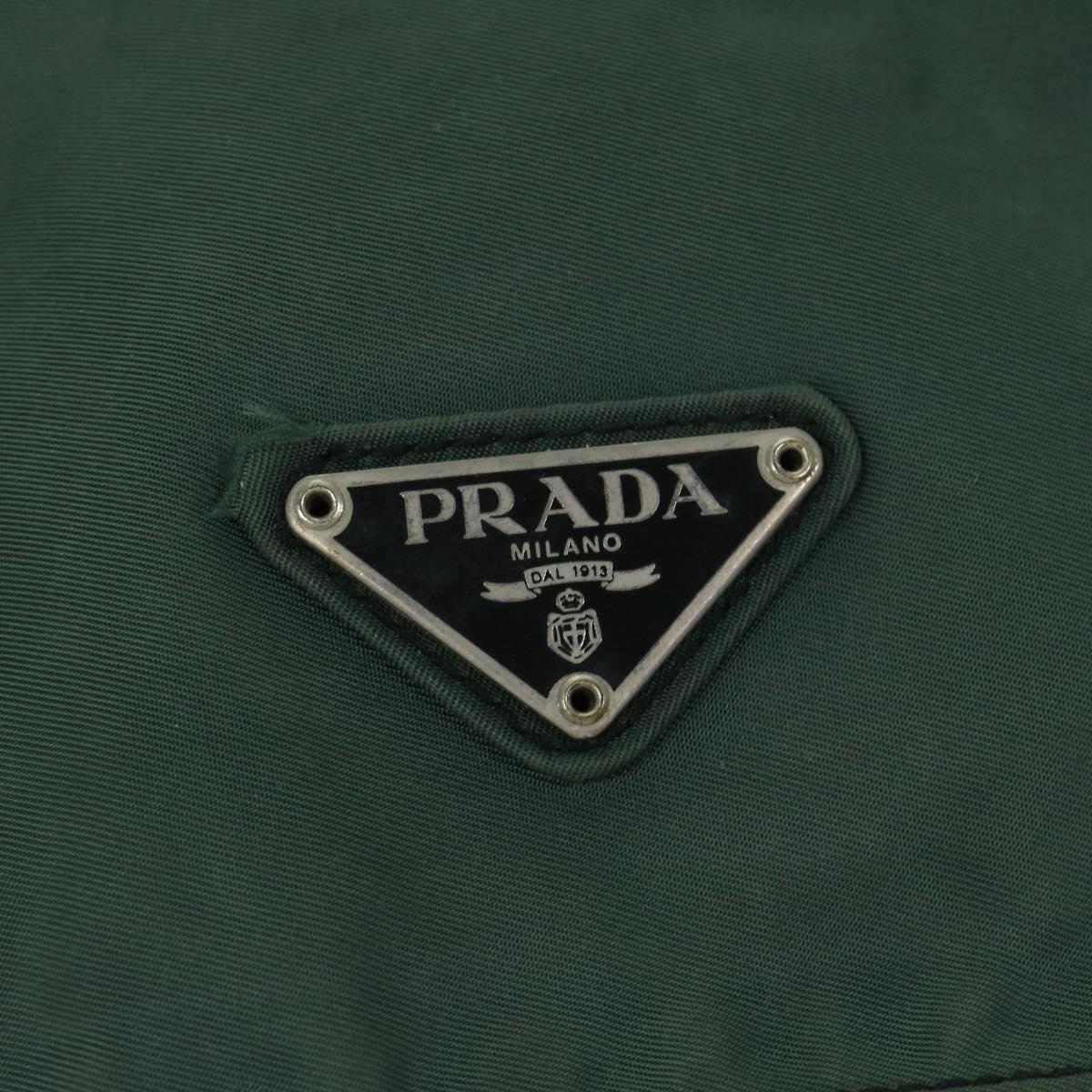 PRADA Shoulder Bag Nylon Green Auth ac2813