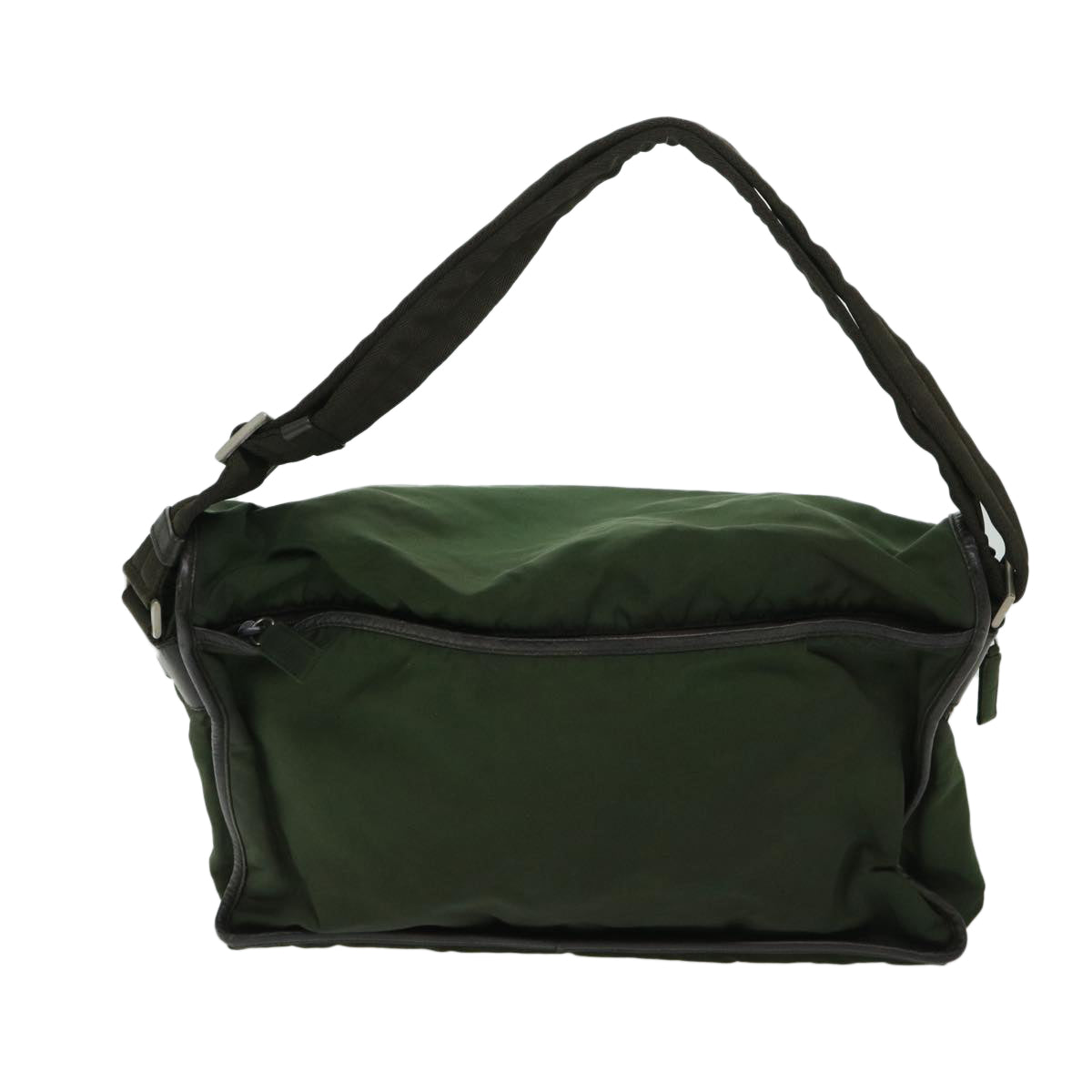 PRADA Shoulder Bag Nylon Green Auth ac2814 - 0