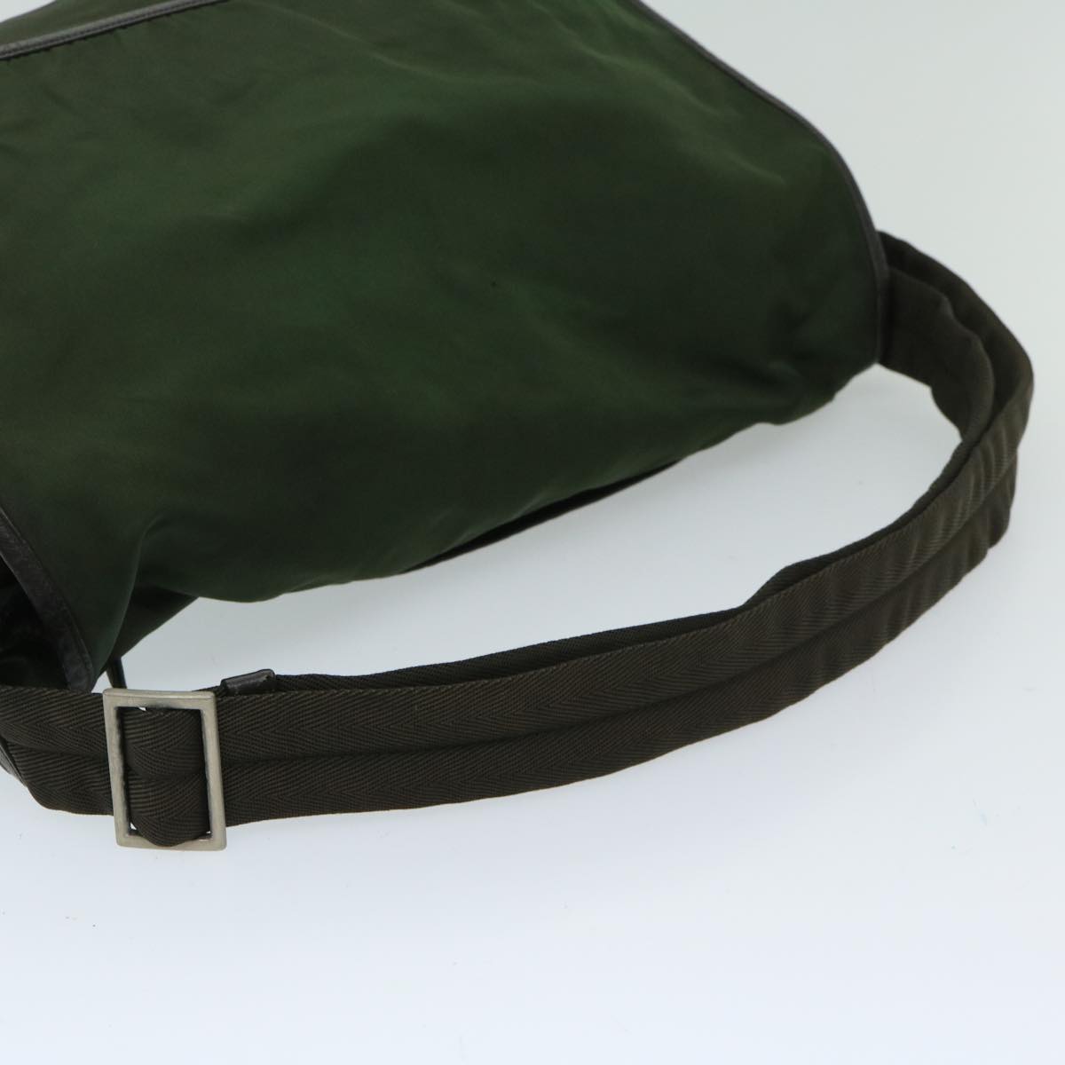 PRADA Shoulder Bag Nylon Green Auth ac2814