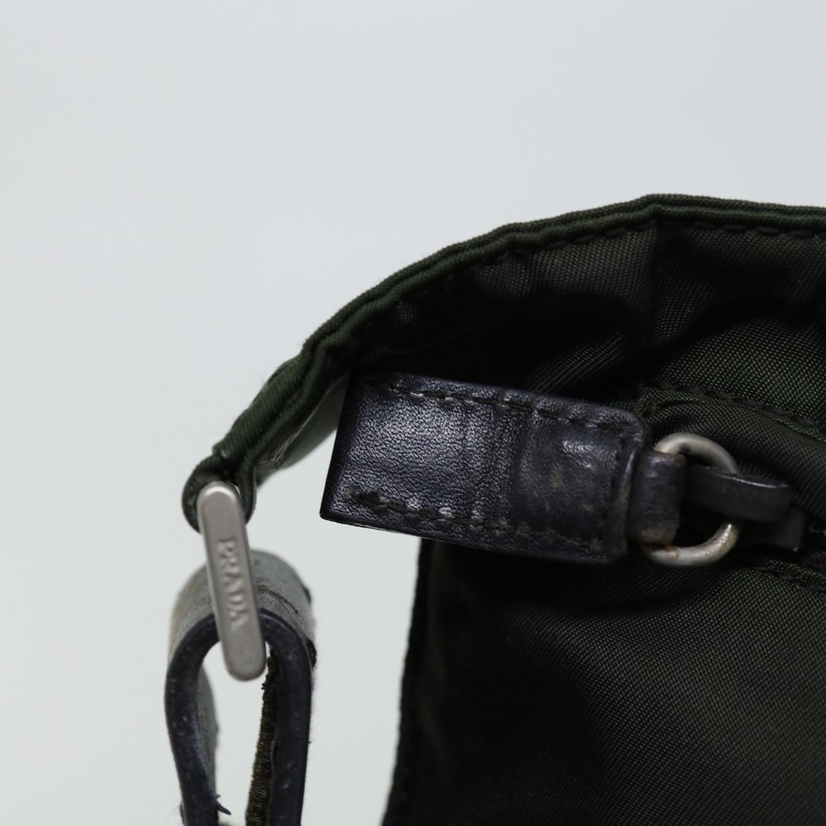 PRADA Waist bag Nylon Khaki Auth ac2816