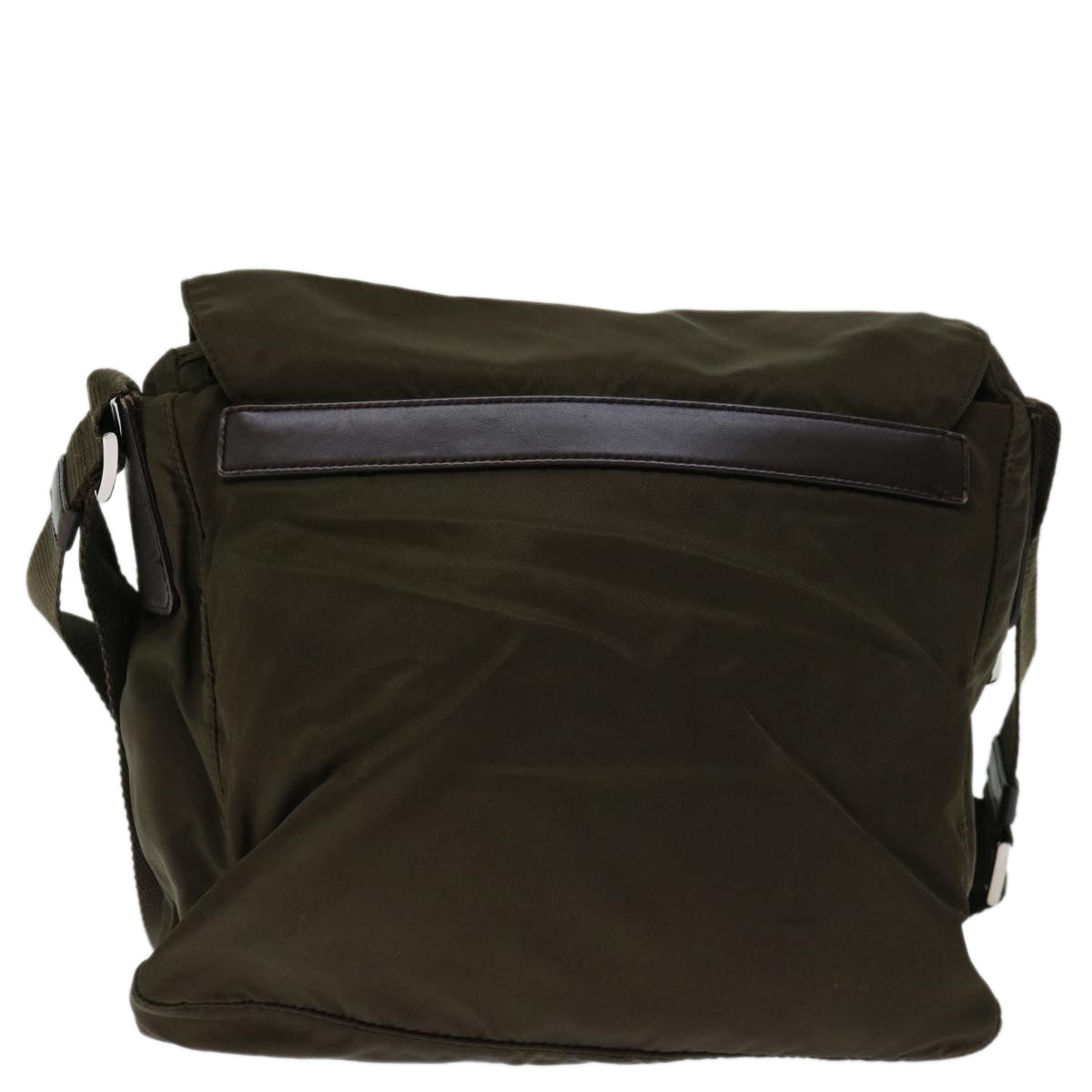 PRADA Shoulder Bag Nylon Khaki Auth ac2817 - 0