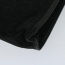 CELINE C Macadam Canvas Clutch Bag Black Auth ac2823-10