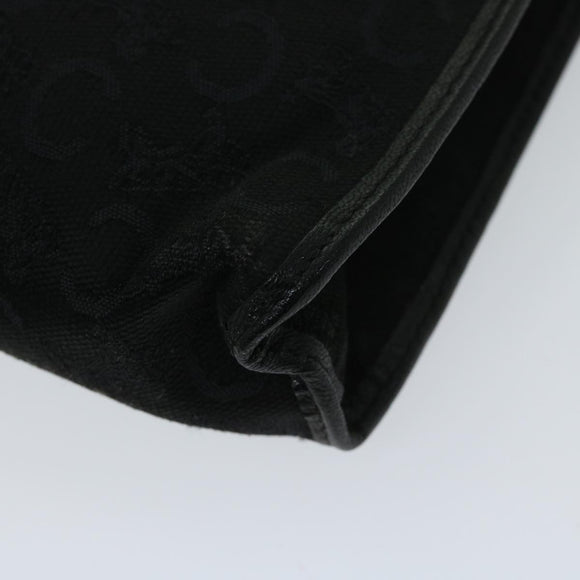 CELINE C Macadam Canvas Clutch Bag Black Auth ac2823