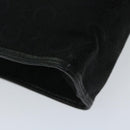 CELINE C Macadam Canvas Clutch Bag Black Auth ac2823-16