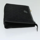 CELINE C Macadam Canvas Clutch Bag Black Auth ac2823-4