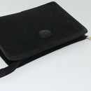 CELINE C Macadam Canvas Clutch Bag Black Auth ac2823-5