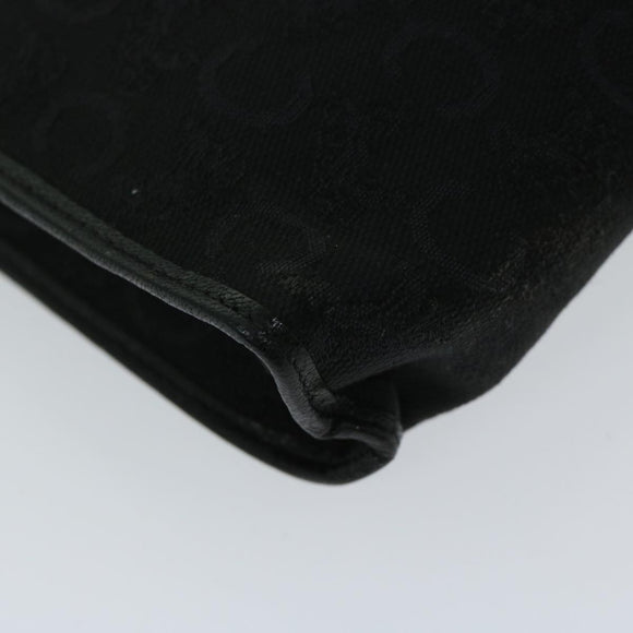 CELINE C Macadam Canvas Clutch Bag Black Auth ac2823