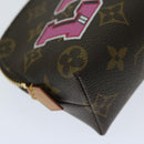 LOUIS VUITTON Monogram LV Story Pochette Cosmetic PM Pouch M43998 Auth ac2841AM-11