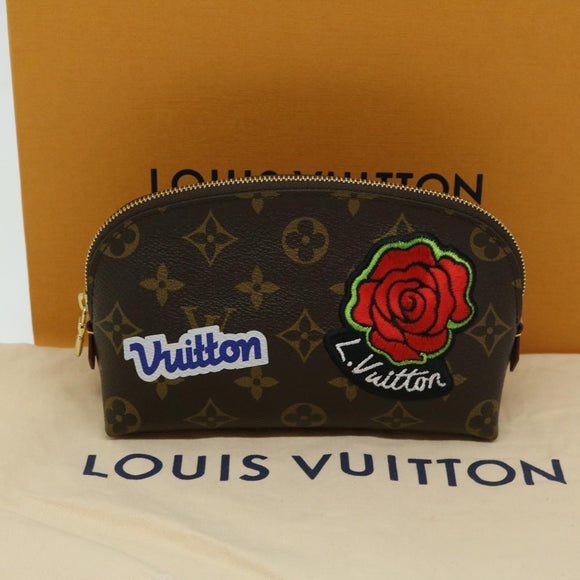 LOUIS VUITTON Monogram LV Story Pochette Cosmetic PM Pouch M43998 Auth ac2841AM