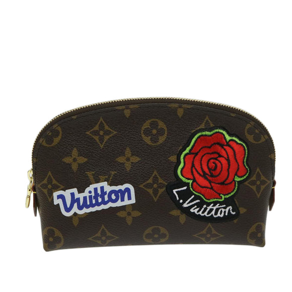 LOUIS VUITTON Monogram LV Story Pochette Cosmetic PM Pouch M43998 Auth ac2841AM