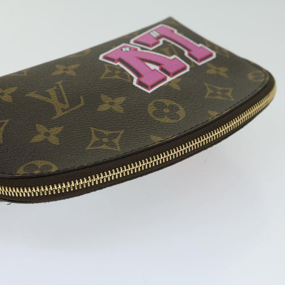 LOUIS VUITTON Monogram LV Story Pochette Cosmetic PM Pouch M43998 Auth ac2841AM