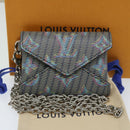 LOUIS VUITTON Monogram LV Pop Kirigami Necklace Blue N60278 LV Auth ac2845-12