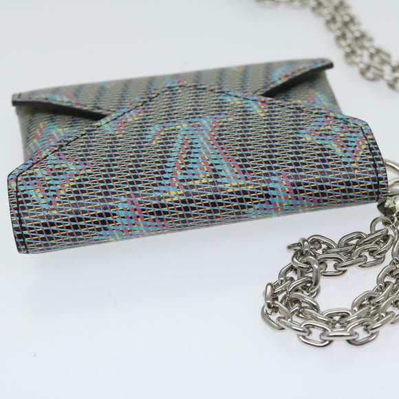 LOUIS VUITTON Monogram LV Pop Kirigami Necklace Blue N60278 LV Auth ac2845