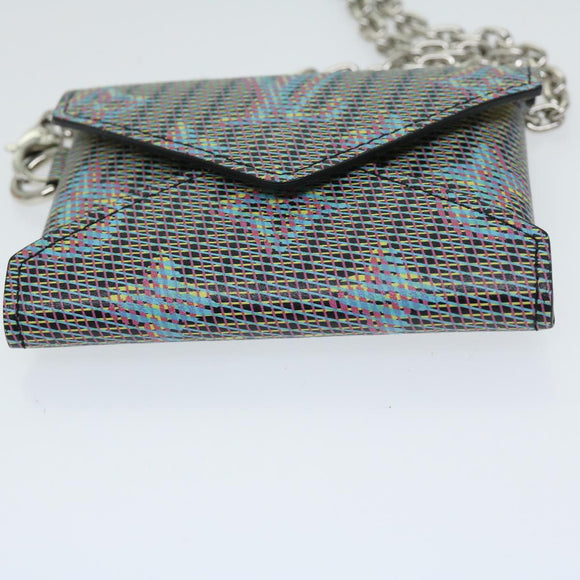 LOUIS VUITTON Monogram LV Pop Kirigami Necklace Blue N60278 LV Auth ac2845
