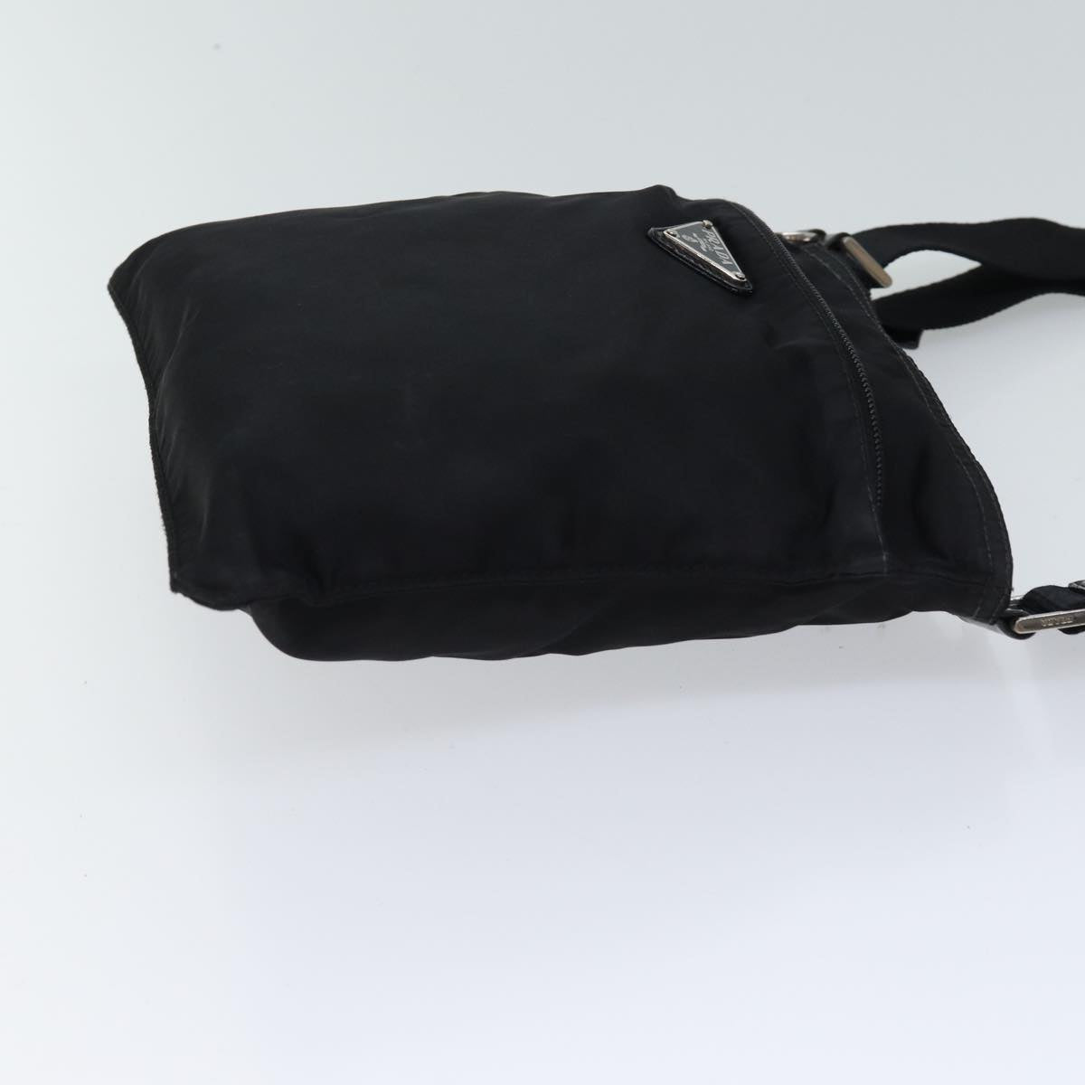 PRADA Shoulder Bag Nylon Black Auth ac2865