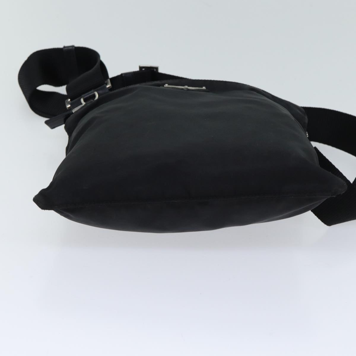 PRADA Shoulder Bag Nylon Black Auth ac2865