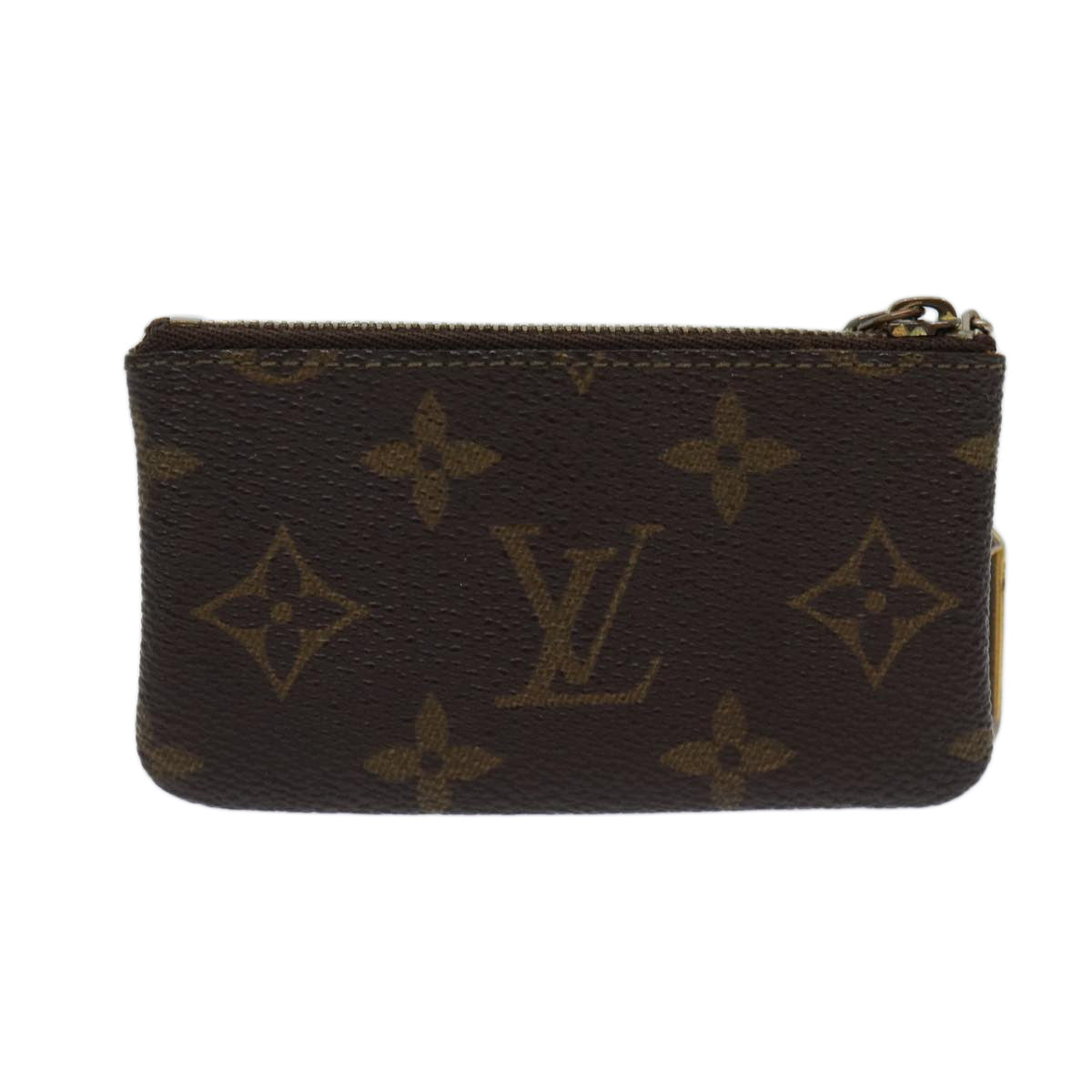 LOUIS VUITTON Monogram Pochette Cles Coin Purse M62650 LV Auth ac2877 - 0