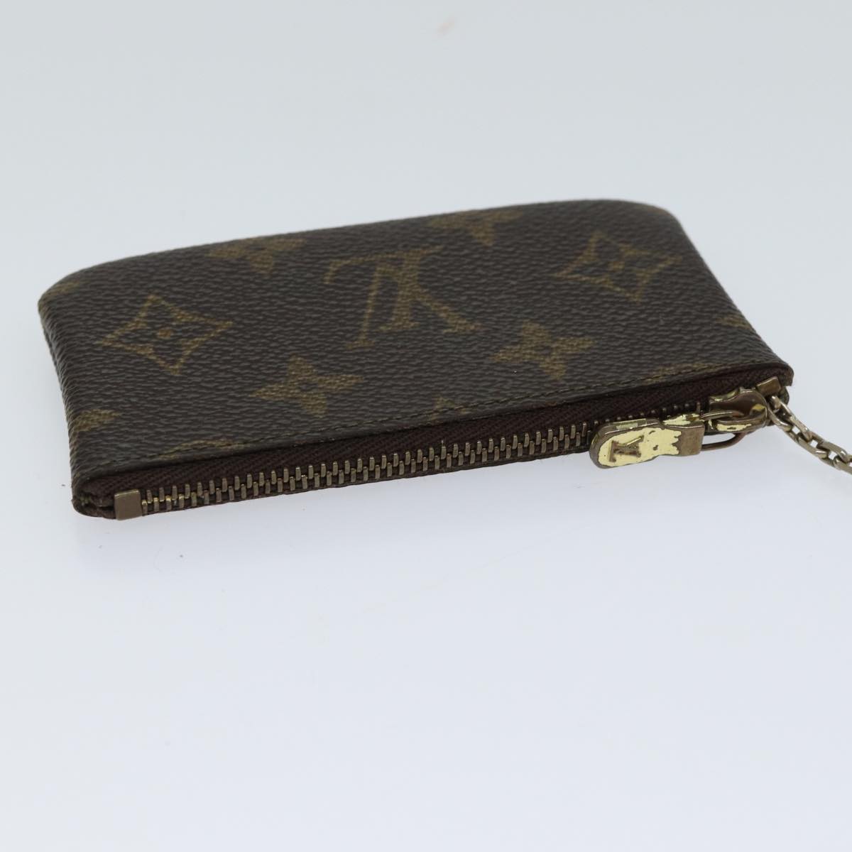 LOUIS VUITTON Monogram Pochette Cles Coin Purse M62650 LV Auth ac2877