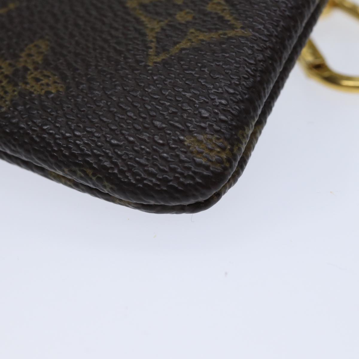 LOUIS VUITTON Monogram Pochette Cles Coin Purse M62650 LV Auth ac2878