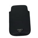 PRADA Safiano leather iPhone Case Black 2ARD62 Auth ac2881-13